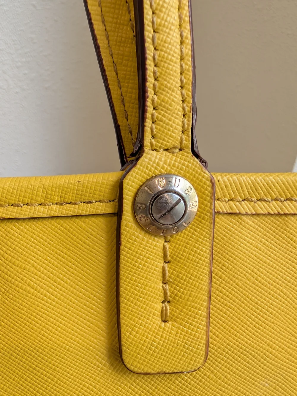 henri bendel Yellow Leather Tote